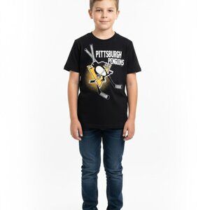 Boys pittsburgh penguins tee shirt new with tags Size 14/16